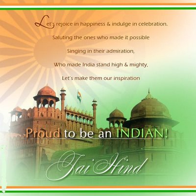 71st Independence Day Greeting Card free download