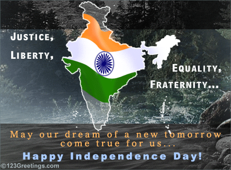 Independence Day 2017 Greeting Card