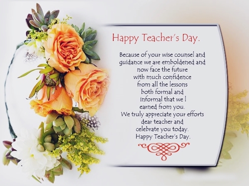 Happy Teachers Day Greeting Card & Gift Cards for 5th ...
