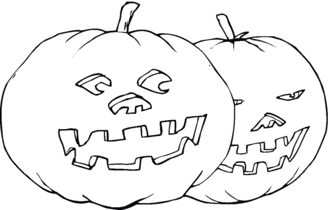 Coloring Pages of Pumpkin For Halloween 2018