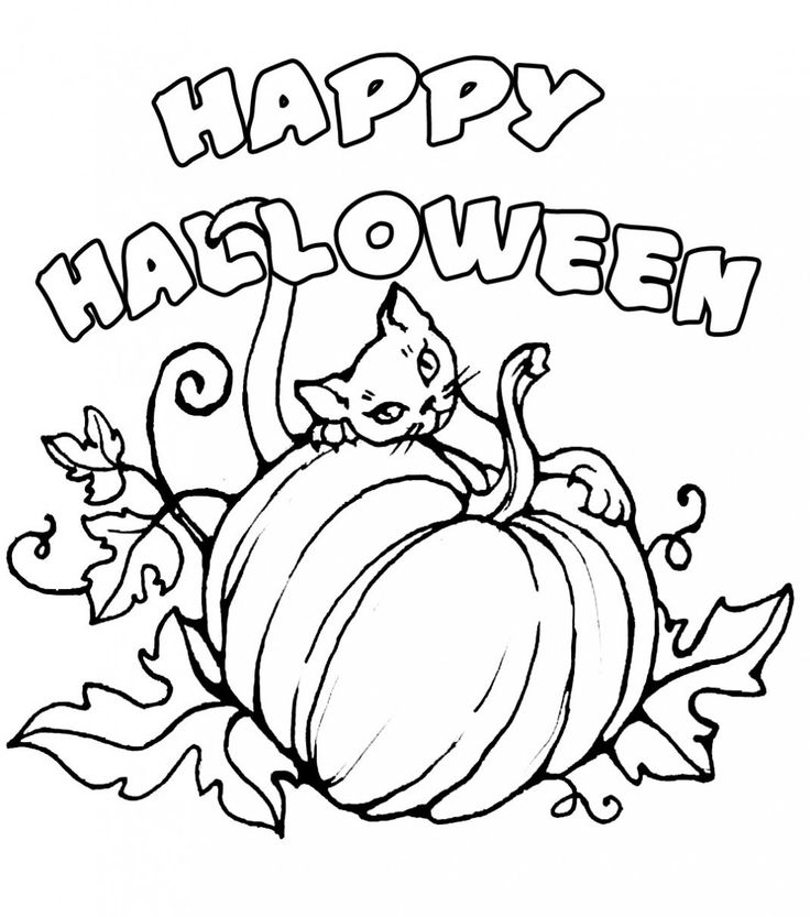 Halloween Pumpkin Coloring Pages 2018