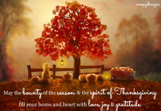Happy Thanksgiving Day Ecards 2017