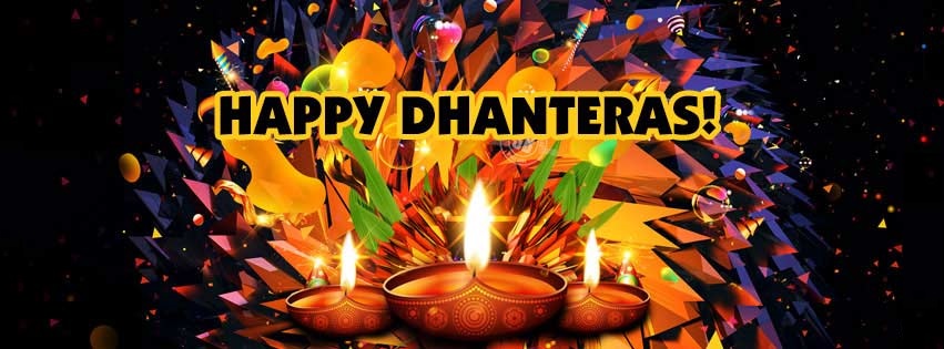 Happy Dhanteras Facebook Cover for Timeline