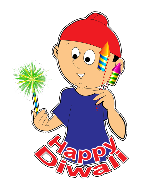 Happy Diwali Cartoon Stickers
