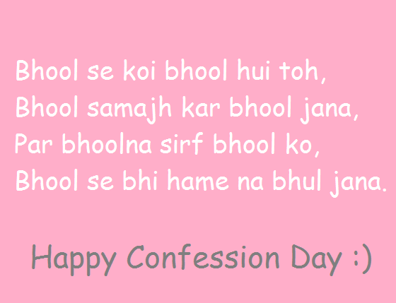 Confession Day Wishes